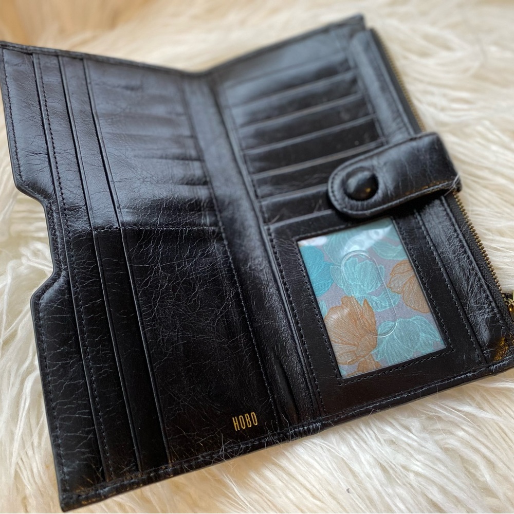 HOBO Black Leather Wallet